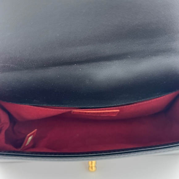 Chanel 23-Series Black Trim & Red Lambskin Flap Bag with Chain Trim – Gold Hard - Picture 5 of 9